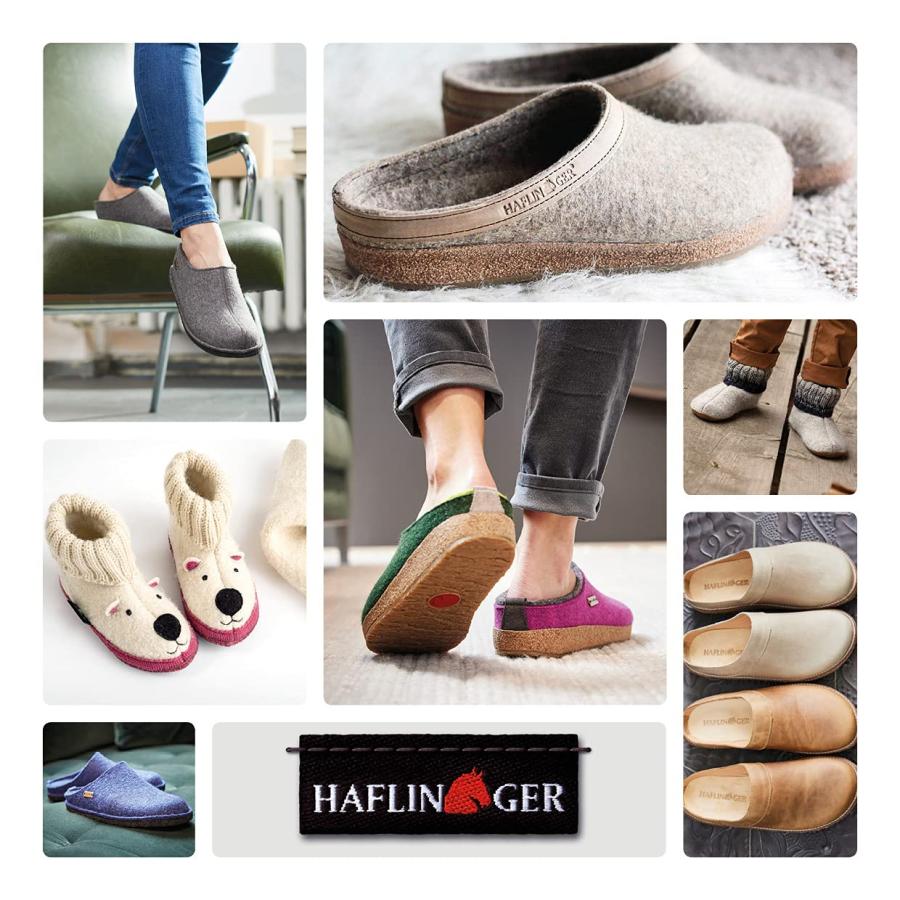 並行輸入品】HAFLINGER メンズ 裏地なし ローハウスシューズ フラット