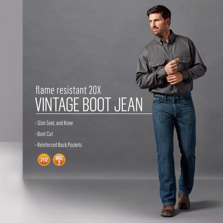 【並行輸入品】Wrangler Men's FR Vintage Boot Cut Jean， Dark Wash， 32Wx32L Wrang