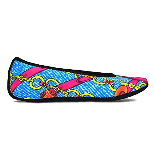 【並行輸入品】Nufoot Women's Ballet Flat Slipper， Pink Bamboo， Large_4