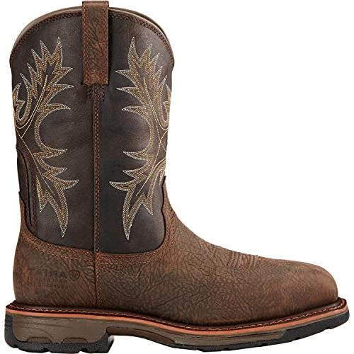 【並行輸入品】Ariat メンズ ワークホッグ ワイドスクエアコンポジットトゥワークブーツ US サイズ: 11 Wide カラー: ブラウンの画像