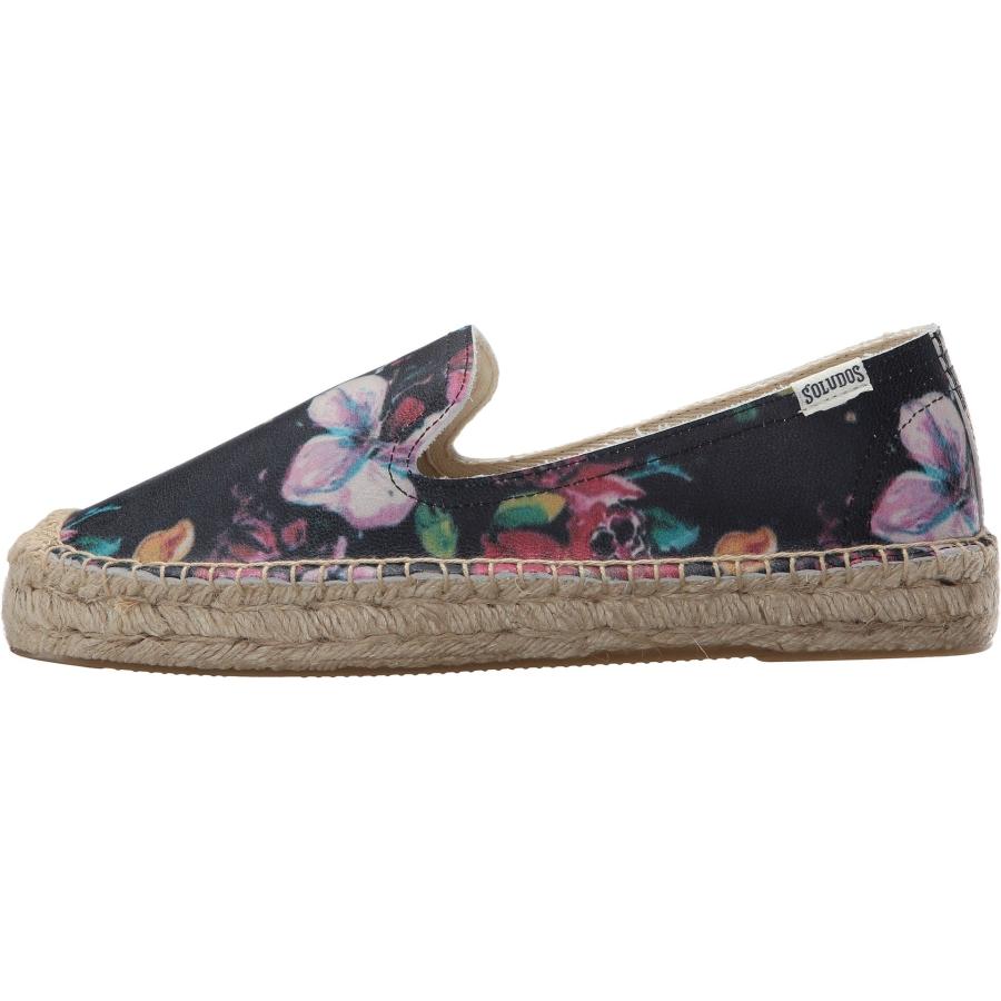 【並行輸入品】Soludos レディース トールウェッジ フラット, ヴィンテージフローラルレザー。, 6 Soludos Women's Plの画像
