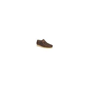 【並行輸入品】メンズ クラークス ワラビー 蜜蝋 ブラウンレザー クラシック スマート カジュアルシューズ サイズ9 Mens Clarks Wの画像