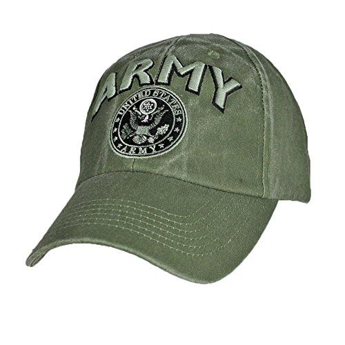 【並行輸入品】EAGLE CREST U.S. Army エンブレム メンズ 3D ベースボールキャップ ODグリーン EAGLE CREST