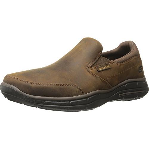 【並行輸入品】Skechers USA Men's Glides Calculous Slip On Loafer,Dark Brown,7 3の画像