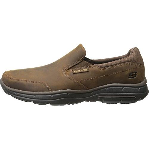 【並行輸入品】Skechers USA Men's Glides Calculous Slip On Loafer,Dark Brown,7 3の画像
