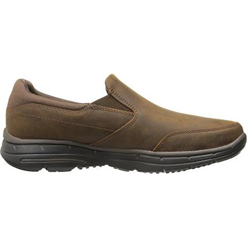 【並行輸入品】Skechers USA Men's Glides Calculous Slip On Loafer,Dark Brown,7 3の画像