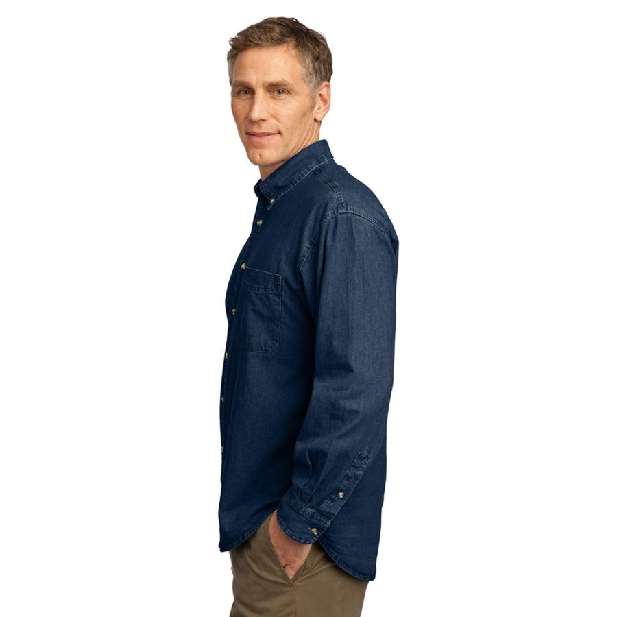 並行輸入品】PORT AND COMPANY 長袖バリューデニムシャツ(SP10) US 