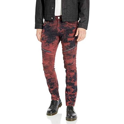 【並行輸入品】Rock Revivalメンズdaviday s205 Skinny Leg Jean カラー: レッド Rock Revivalの画像