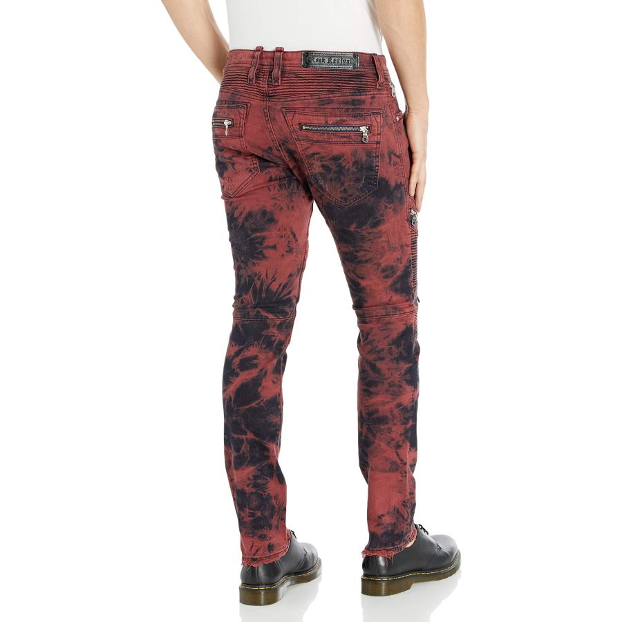 【並行輸入品】Rock Revivalメンズdaviday s205 Skinny Leg Jean カラー: レッド Rock Revivalの画像