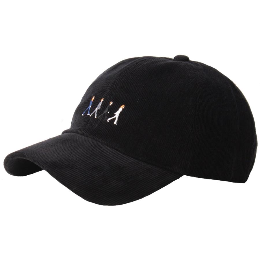 【並行輸入品】Raon b187 Beatles Abbey Road Homage文字コーデュロイボールキャップ野球帽子Truckers カラ