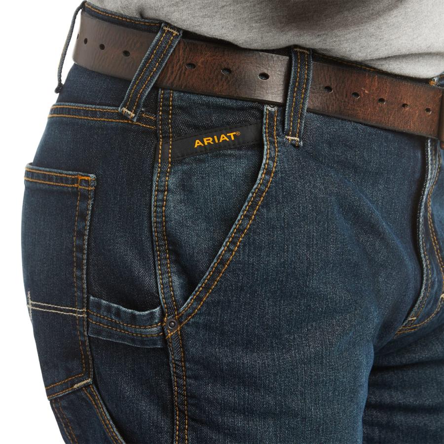 【並行輸入品】Ariat メンズ Rebar M4 Workhorse ワークパンツ US サイズ: 36W x 34L カラー: ブルー Ar