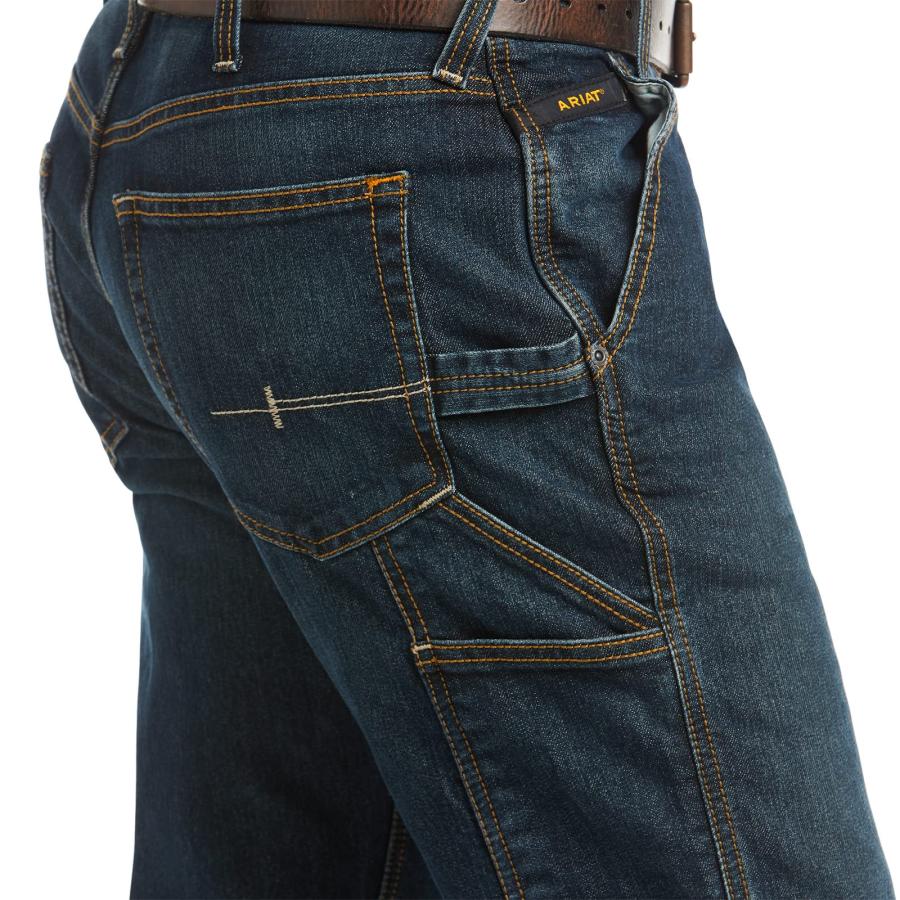 【並行輸入品】Ariat メンズ Rebar M4 Workhorse ワークパンツ US サイズ: 36W x 34L カラー: ブルー Ar