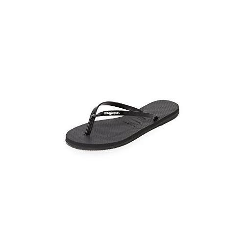 【並行輸入品】Havaianas レディース You メタリック ビーチサンダル US サイズ: 7 8 カラー: ブラック Havaianas_1