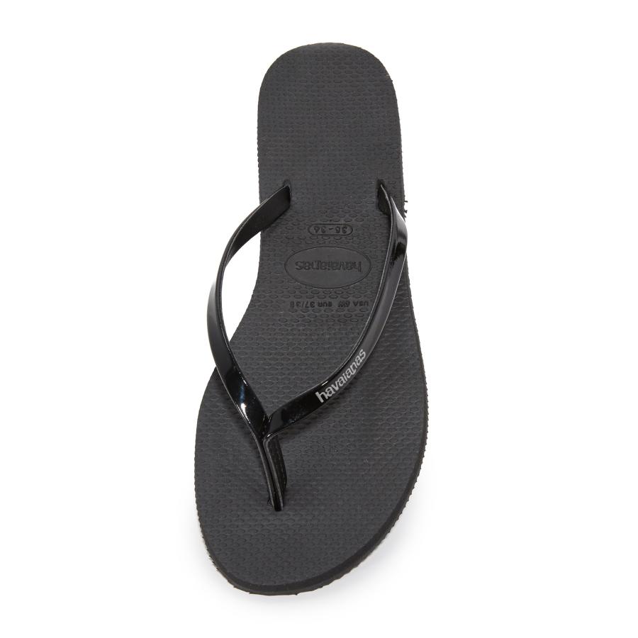 【並行輸入品】Havaianas レディース You メタリック ビーチサンダル US サイズ: 7 8 カラー: ブラック Havaianas_9