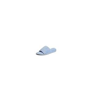 【並行輸入品】Dearfoams 快適な、クッション性のスリッパでつま先の開いたキルトデザイン、氷山   屋内/屋外の女性のテリースライドスリッの画像
