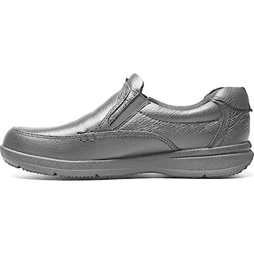 【並行輸入品】Nunn Bush Men's Cam Moc Toe Slip On Black Tumbled Leather 14 W US_7