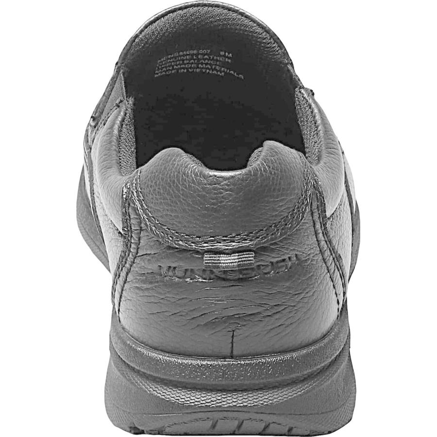 【並行輸入品】Nunn Bush Men's Cam Moc Toe Slip On Black Tumbled Leather 14 W US_9