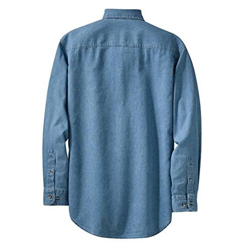 【並行輸入品】Gravity Threads メンズ 長袖デニムシャツ US サイズ: Large カラー: ブルー Gravity Threa_4