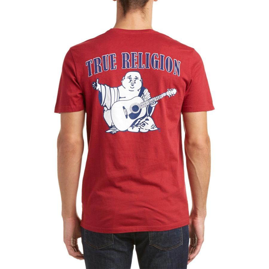 並行輸入品】True Religion メンズ ブッダロゴ 半袖Tシャツ, ルビー 