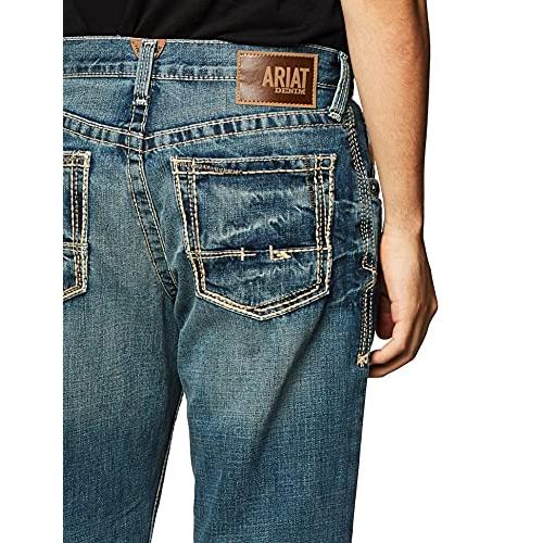 【並行輸入品】Ariatメンズm3 Loose Fit Straight Leg Jean カラー: ブルー Ariat Male M3 Loo