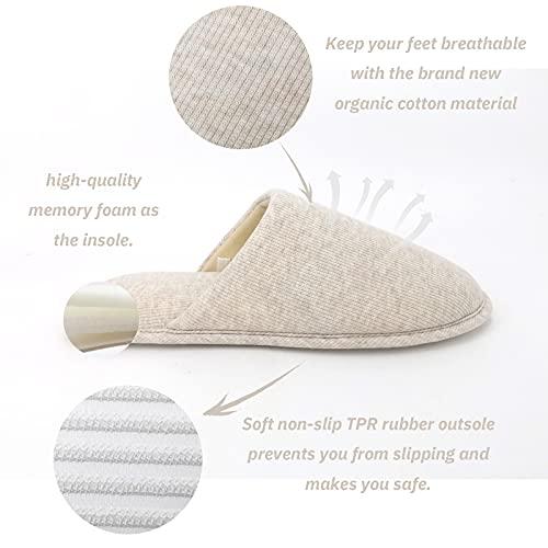 【並行輸入品】ofoot Men and Womens Indoor Memory Foam Cotton Scuff Slippers Sl_4
