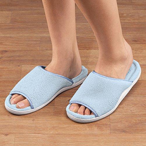 【並行輸入品】[EasyComforts] レディース US サイズ: XL カラー: ブルー EasyComforts Open Toe Teの画像
