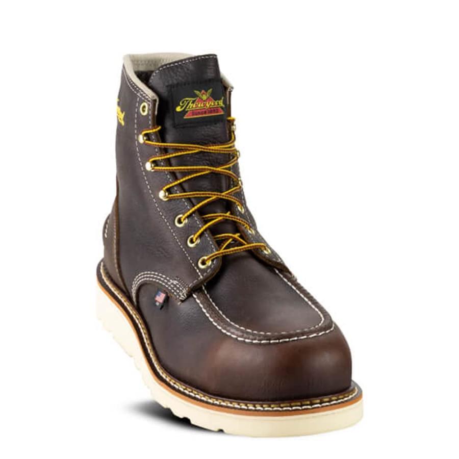 【並行輸入品】Thorogood メンズ 6インチ 防水 モックトウ US サイズ: 9 カラー: ブラウン Thorogood 1957 Seの画像