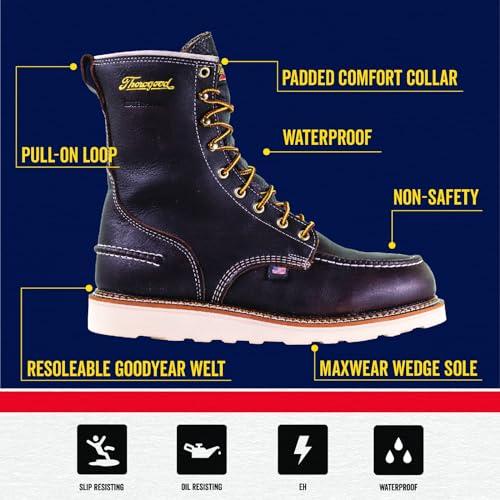 【並行輸入品】Thorogood 1957 Series 8” Waterproof Work Boots for Men   Full Grの画像