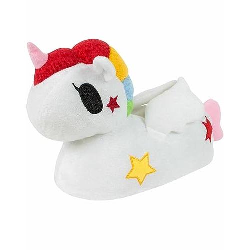 【並行輸入品】3D Cartoon Unicorn Animal Novelty Soft Plush Women's Slip On Sli_1