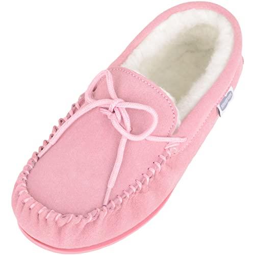 【並行輸入品】SNUGRUGS レディース カラー: ピンク SNUGRUGS Womens Dark Brown Wool Lined Moc