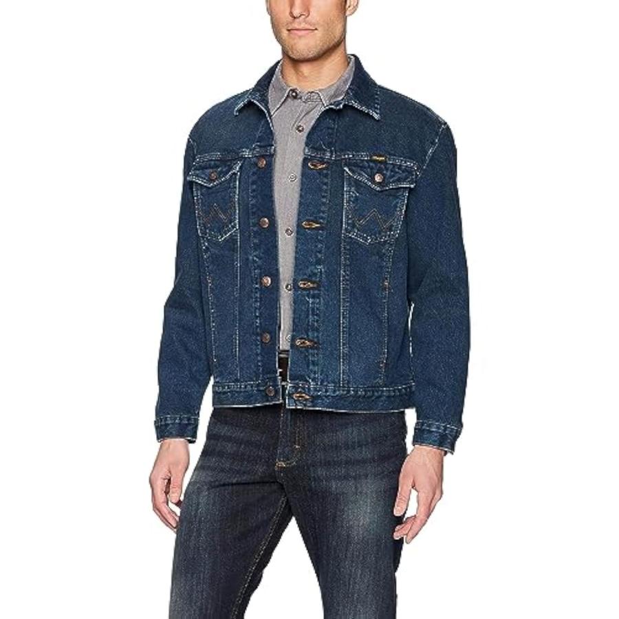 並行輸入品】Wrangler メンズ ウェスタン 裏地なし デニムジャケット
