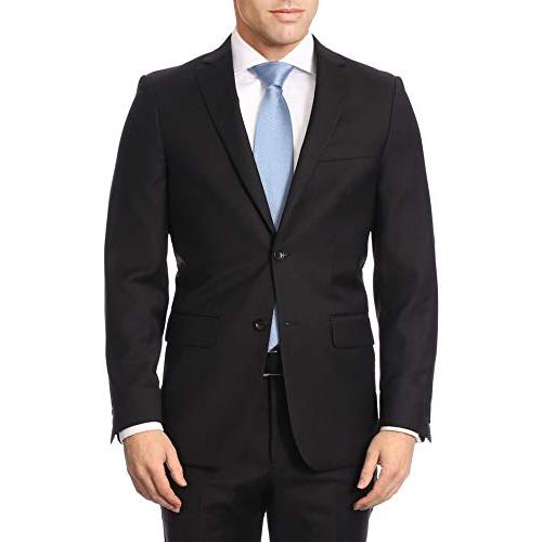 【並行輸入品】The Suit Depot SUIT メンズ カラー: ブラック Mens Classic Fit Two Button 100の画像