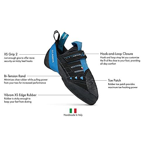【並行輸入品】SCARPA インスティンクト VSR ロッククライミングシューズ スポーツクライミング ボルダー用, ブラック/アズール。, 1の画像