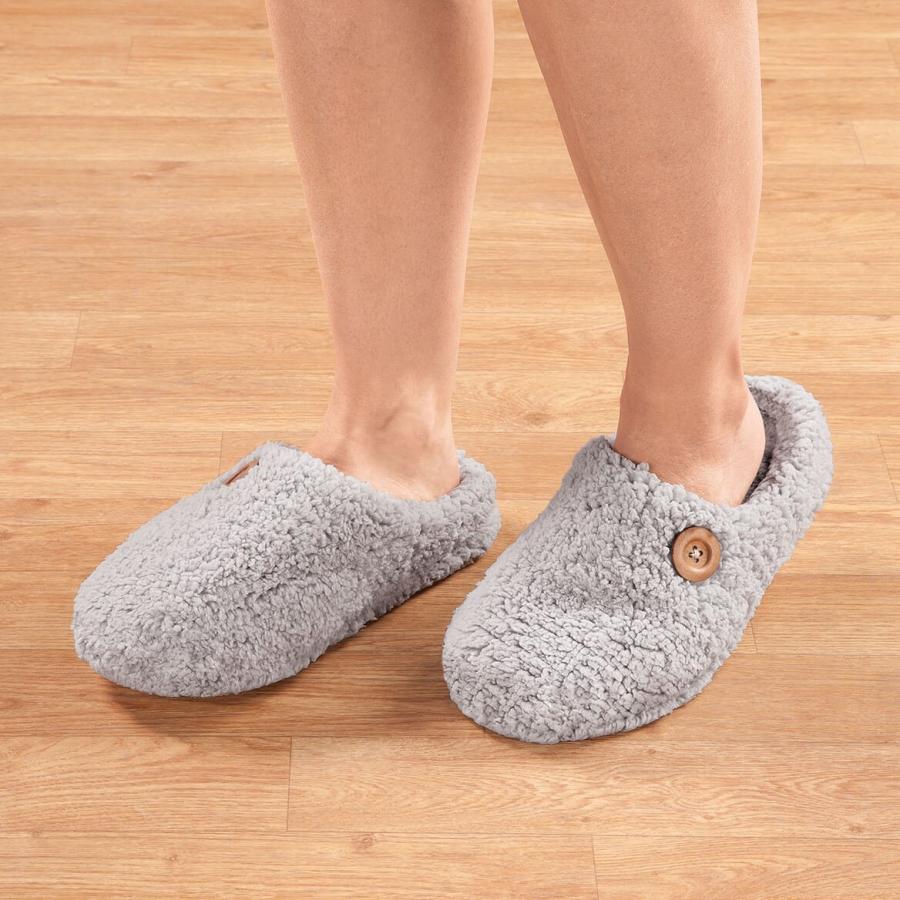 【並行輸入品】Miles Kimball Comfy Sherpa Slippersの画像
