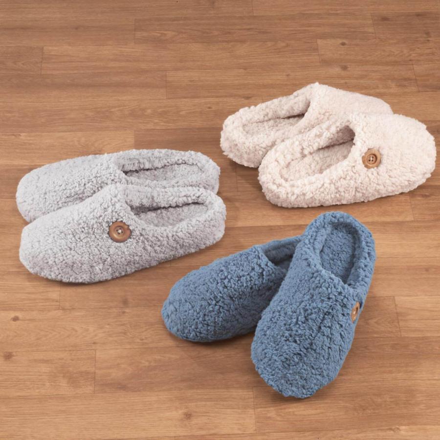 【並行輸入品】Miles Kimball Comfy Sherpa Slippersの画像
