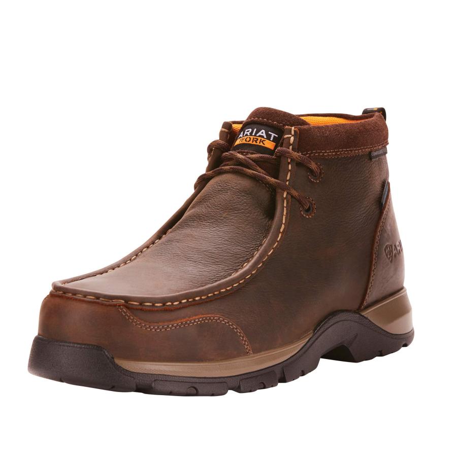【並行輸入品】ARIAT メンズ ワークウエスタンブーツ US サイズ: 10 カラー: ブラウン Ariat Mens Edge LTE Moの画像