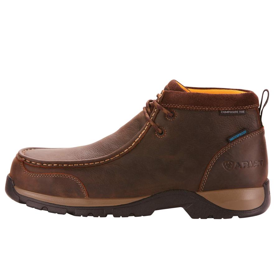 【並行輸入品】ARIAT メンズ ワークウエスタンブーツ US サイズ: 10 カラー: ブラウン Ariat Mens Edge LTE Moの画像