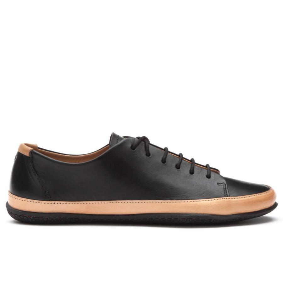 【並行輸入品】Vivobarefoot Bannister メンズ H&Cut レザー レースアップ プレミアム カジュアルシューズ ブラック,