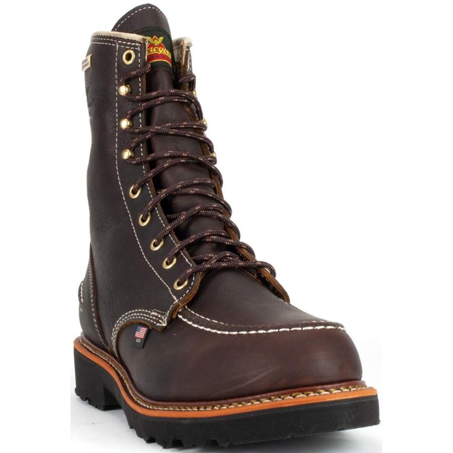 【並行輸入品】Thorogood メンズ 1957シリーズ   8インチ フライウェイ USA 防水 非安全つま先ブーツ US サイズ: 14の画像
