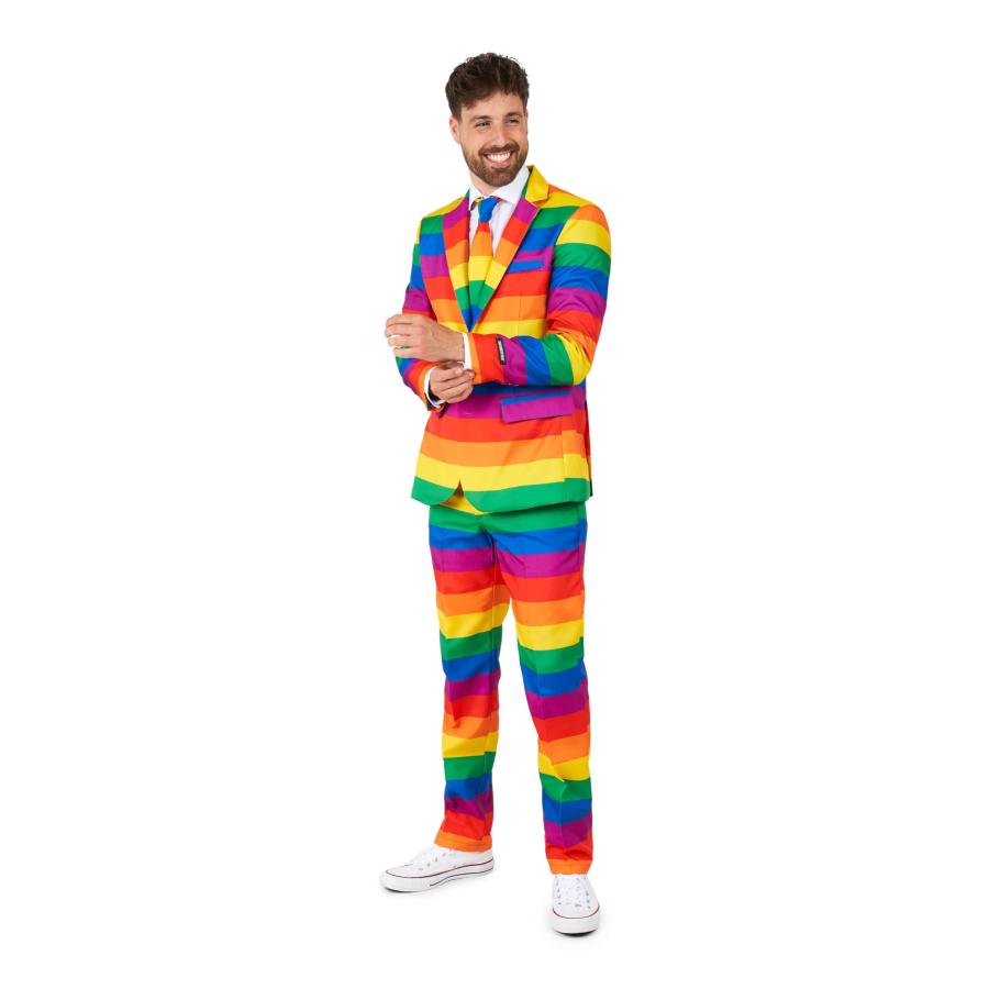 ＲＡＩＮＢＯＷのスーツ 並行輸入品】SUITMEISTER レインボープリントスーツ プライドコーデや