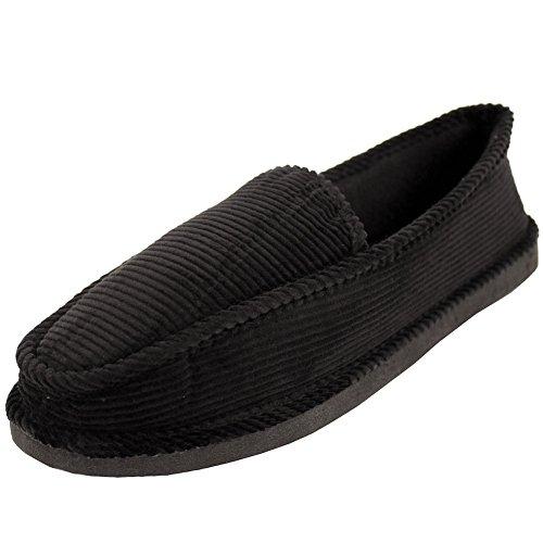 【並行輸入品】Bright メンズ コーデュロイ ハウス スリッパ， ブラック， 11 Bright Men's Corduroy House_1