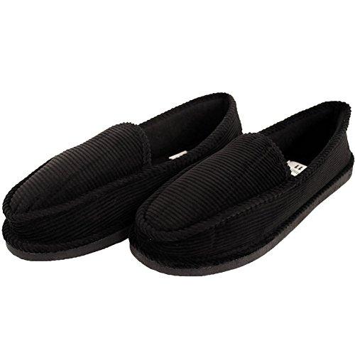 【並行輸入品】Bright メンズ コーデュロイ ハウス スリッパ， ブラック， 11 Bright Men's Corduroy House_4