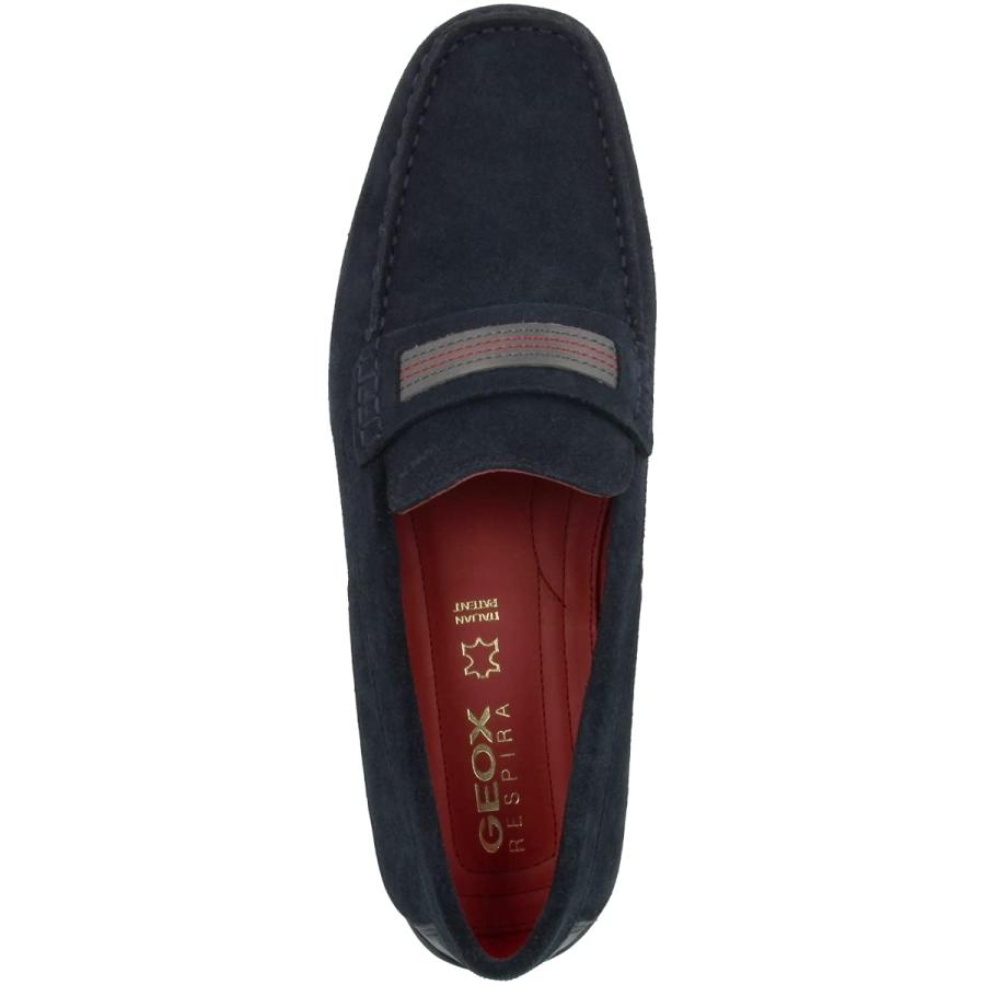 【並行輸入品】GEOX メンズ スネーク 22 スエード ドライビング MOC ローファースタイル, Blue Navy C4002, 12 U_3
