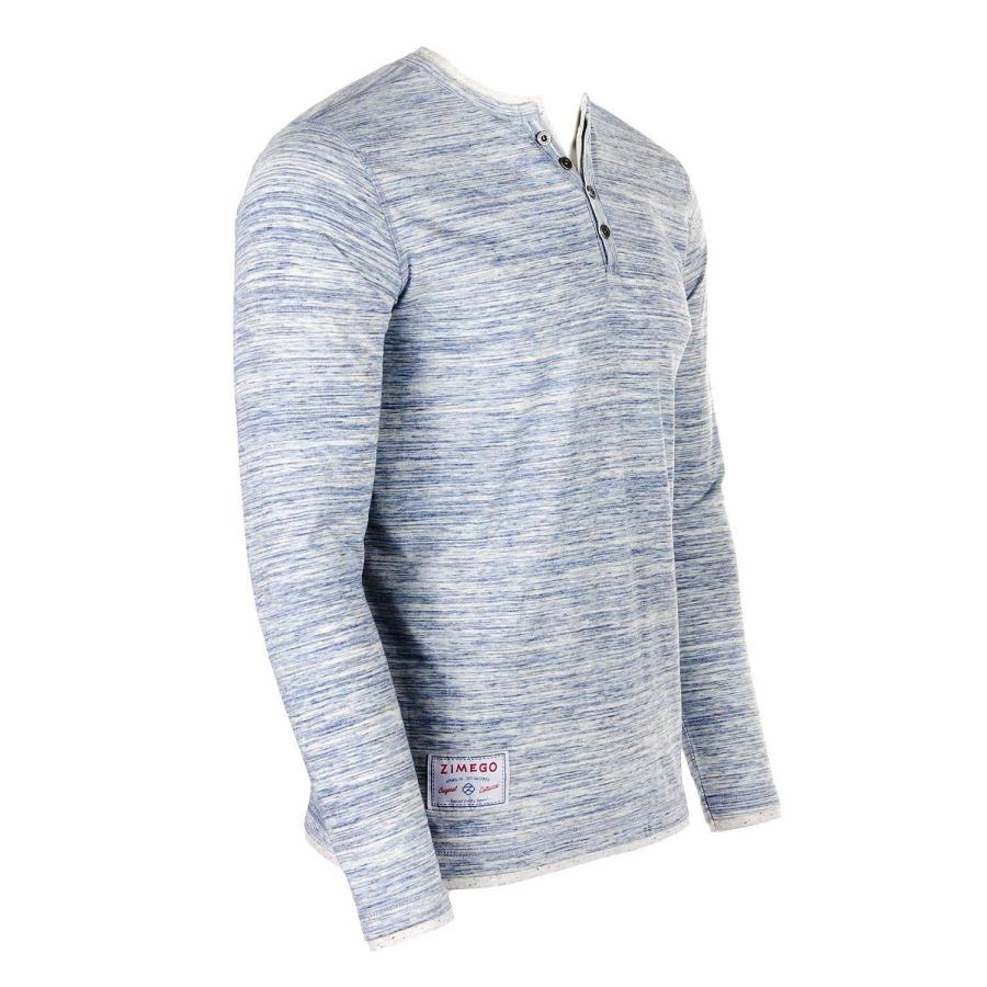 【並行輸入品】ZIMEGO SHIRT メンズ US サイズ: Medium カラー: ブルー ZIMEGO Mens Long Sleeve_3