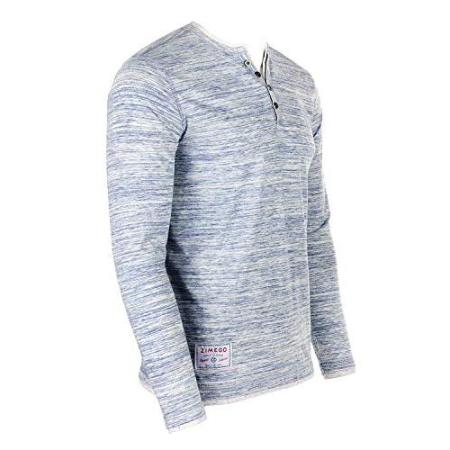 【並行輸入品】ZIMEGO SHIRT メンズ US サイズ: Medium カラー: ブルー ZIMEGO Mens Long Sleeve_4