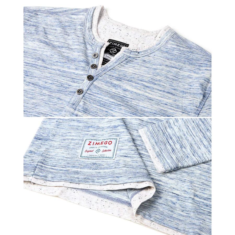 【並行輸入品】ZIMEGO SHIRT メンズ US サイズ: Medium カラー: ブルー ZIMEGO Mens Long Sleeve_9