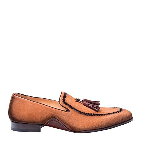 【並行輸入品】Mezlan メンズ US サイズ: 12 M US カラー: ブラウン Mezlan Plazza Mens Luxury Itの画像