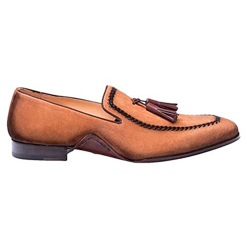 【並行輸入品】Mezlan メンズ US サイズ: 12 M US カラー: ブラウン Mezlan Plazza Mens Luxury Itの画像