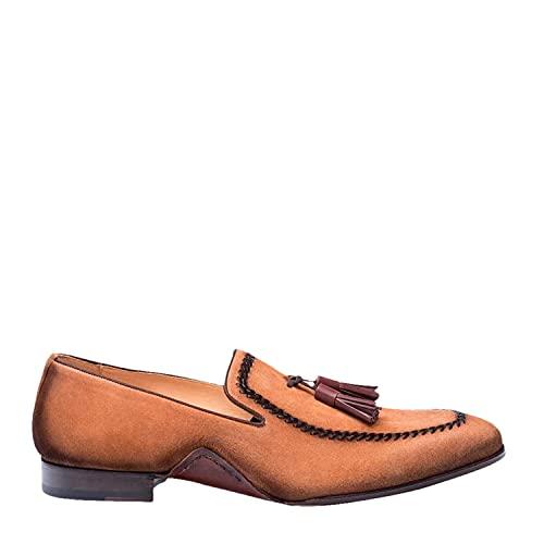 【並行輸入品】Mezlan メンズ US サイズ: 12 M US カラー: ブラウン Mezlan Plazza Mens Luxury Itの画像