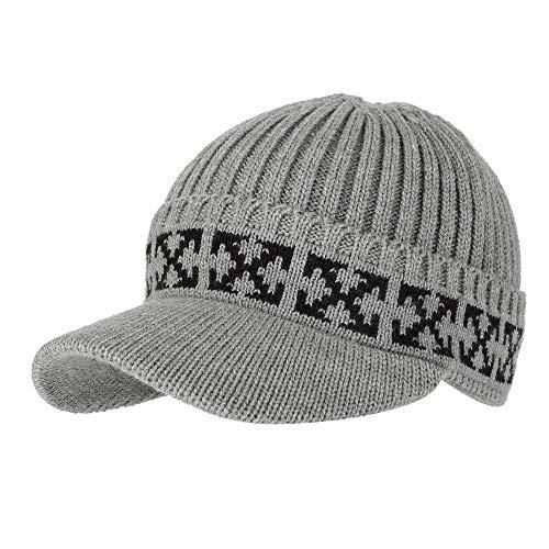 【並行輸入品】WITHMOONS HAT メンズ US サイズ: One Size カラー: グレー WITHMOONS Winter Knit